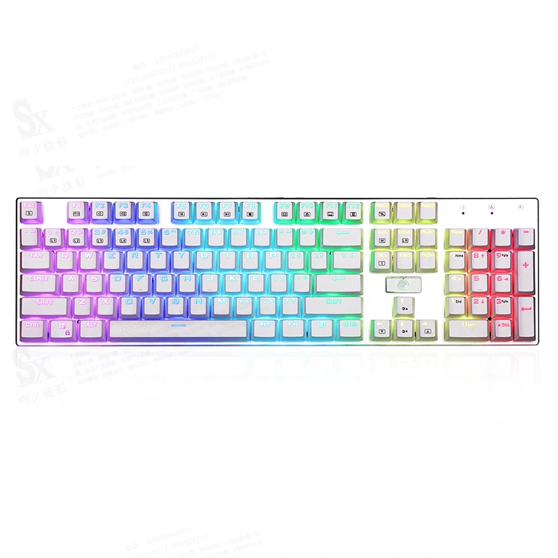 104 пернелер RGB механикалық ойын пернетақтасы USB сымды