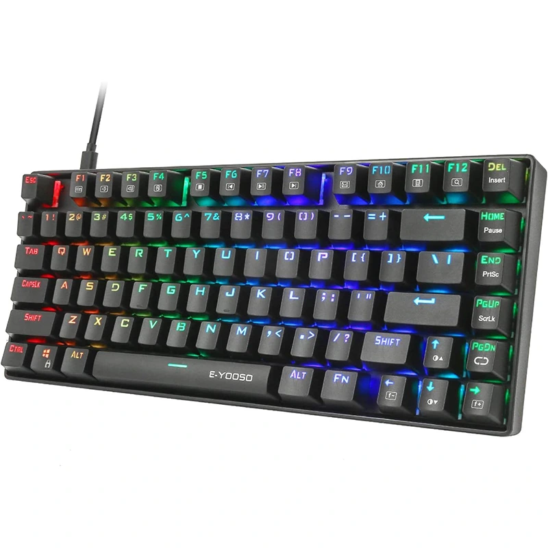 81 пернелер RGB механикалық ойын пернетақтасы суға төзімді