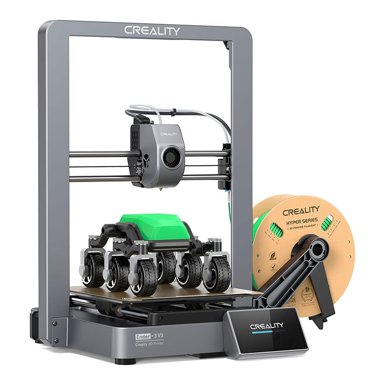 Creality Ender 3 V3 Super 3D принтері 600 мм интеллектуалды өзін-өзі тексеру